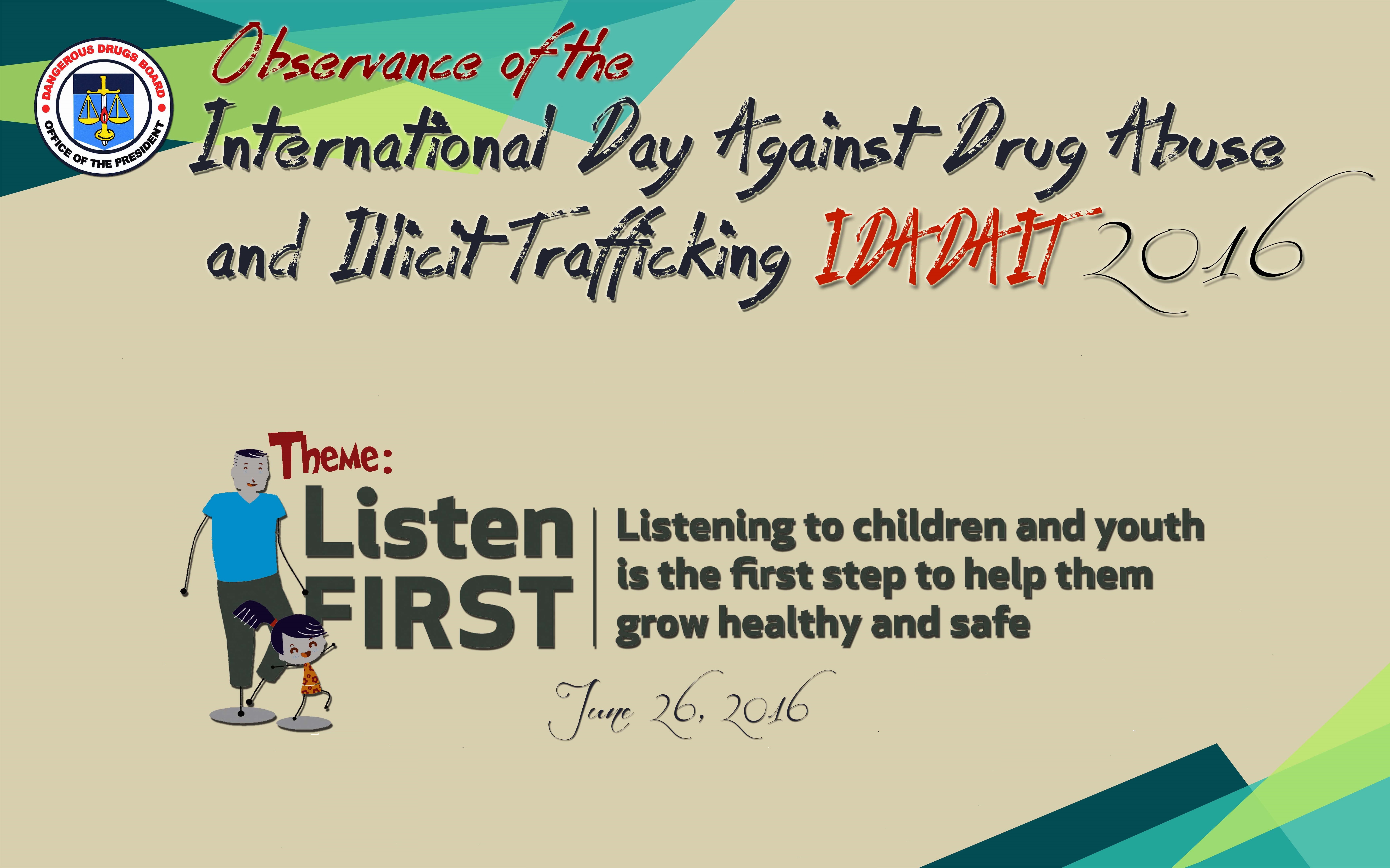 International Day of Drug Abuse 26 June 2016