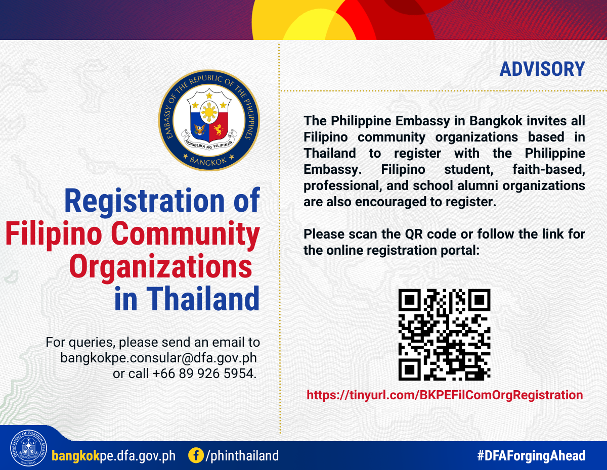 2022031 Registration of FilCom Orgs in Thailand