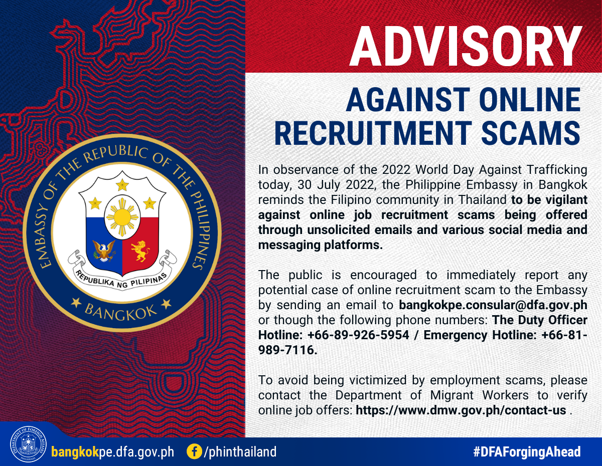 Against Online Recruitment Scams