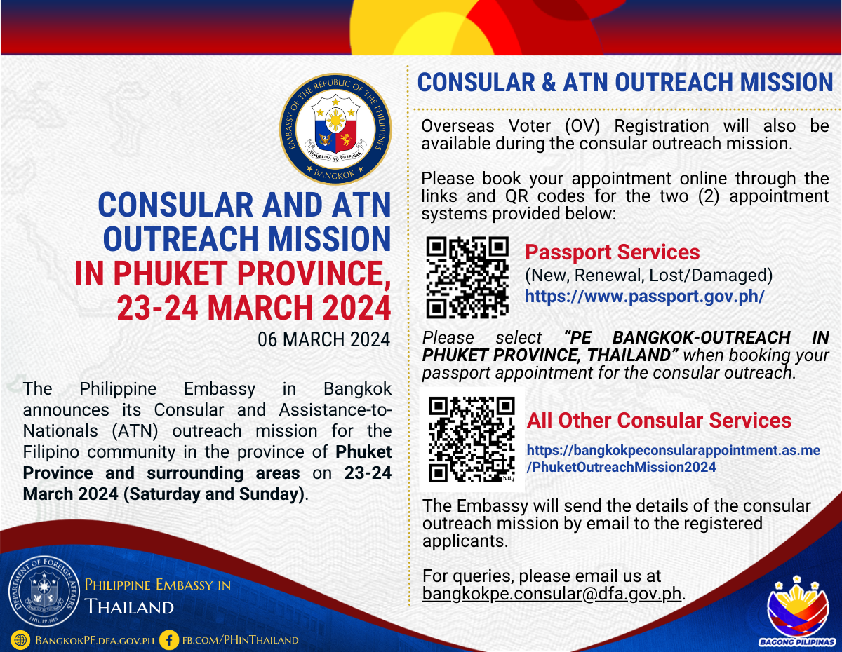 2024 CONSULAR AND ATN OUTREACH MISSION IN PHUKET PROVINCE 23 24 MARCH 2024